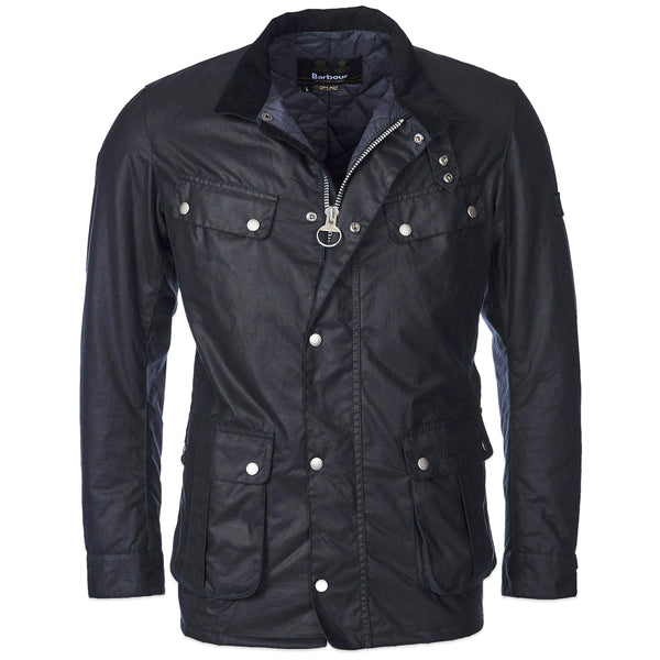 Barbour Tourer Duke Wax Jacket - Navy