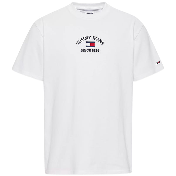 Tommy Hilfiger Tommy Jeans Timeless Flocked Flag T-shirt - White