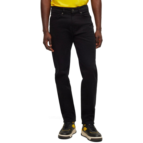 Boss Remaine Regular Fit Jeans - Cobra Stay Black Stretch