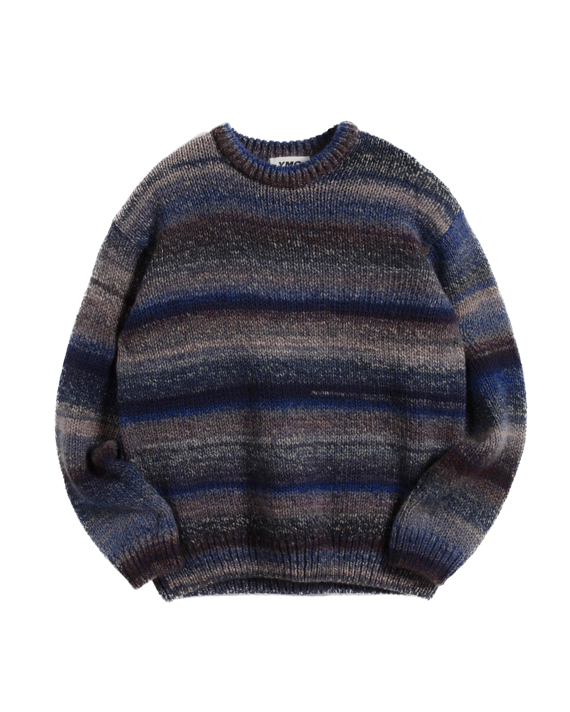 YMC Undertones Boxy Crew Knit - Blue