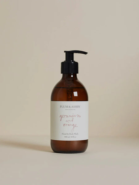 Plum + Ashby Plum & Ashby Geranium + Orange Hand & Body Wash