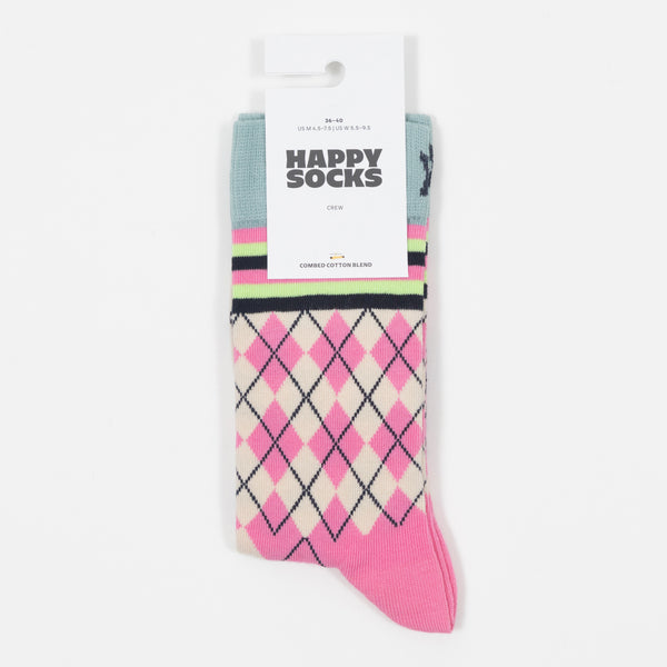 Happy Socks  Mixed Argyle Socks In Pink