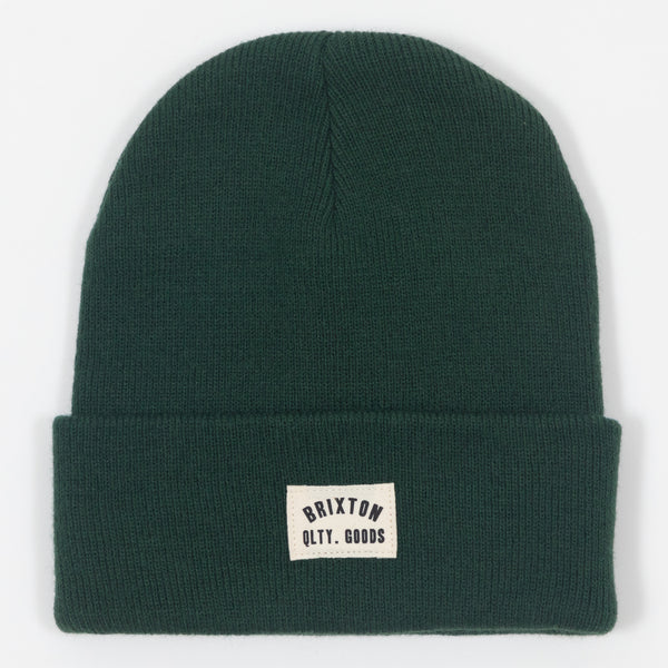 Brixton Woodburn Watch Cap Beanie in Green