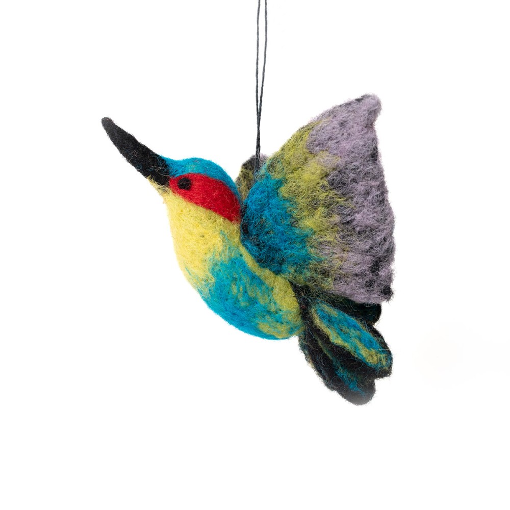 Sjaal met Verhaal Felt Bird - Hummingbird