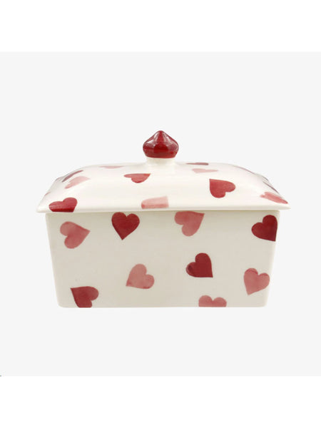 Emma Bridgewater Pink Hearts Butter Dish