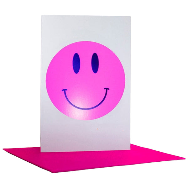 Dandy Star Card Dandy Smiley Neon Pink