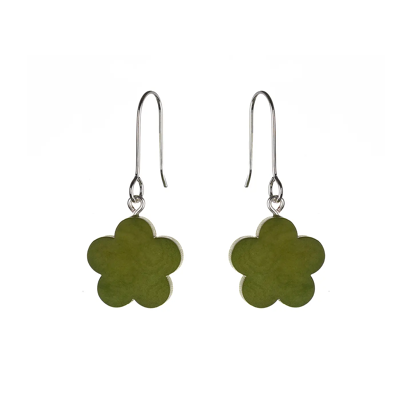 Just Trade  Bloom Green Earrings