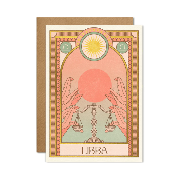 Cai & Jo Libra Zodiac Card