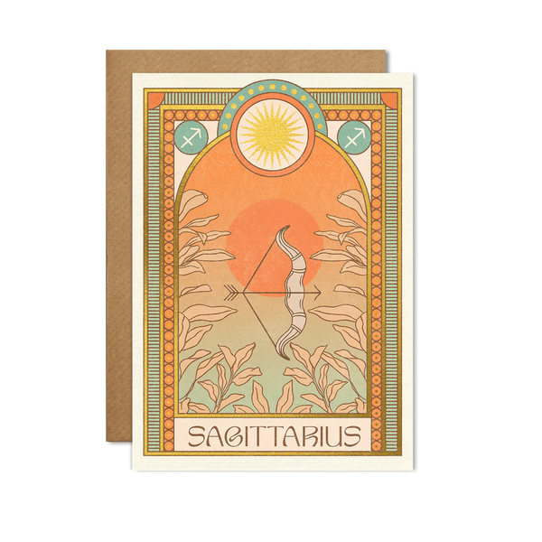 Cai & Jo Sagittarius Zodiac Card