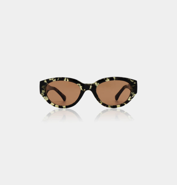 A.Kjaerbede  Winnie Black Yellow Tortoise Sunglasses