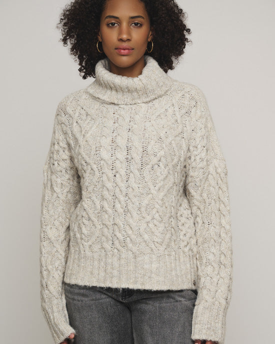 Rino and Pelle Twiggy Turtle Cable Knit Birch