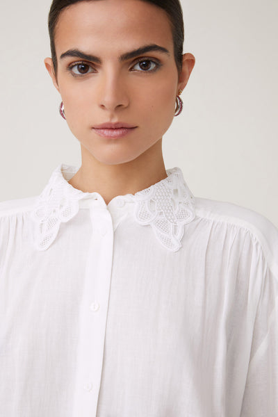 SUNCOO White Leyla Blouse