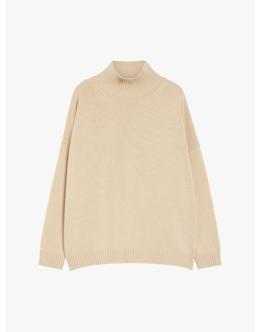 Max Mara Weekend Borgia High Neck Relaxed Jumper Col: 003 Light Brown,