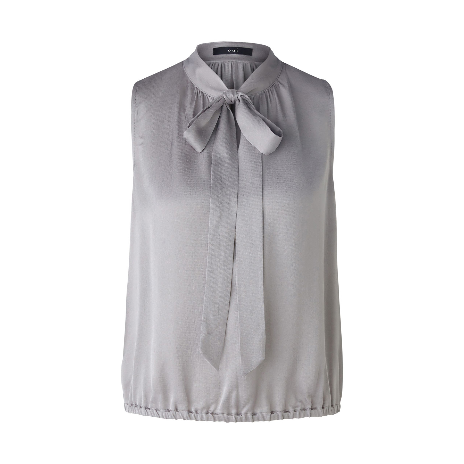 Oui Fashion Sleeveless Blouse Grey