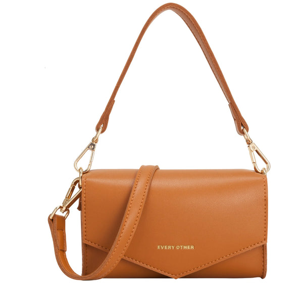 Every Other 12004 Mini Flapover Crossbody Shoulder Bag In Tan