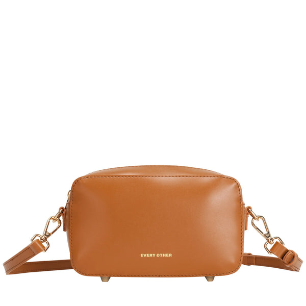 Every Other 12035 Small Zip Top Camera Style Bag In Tan