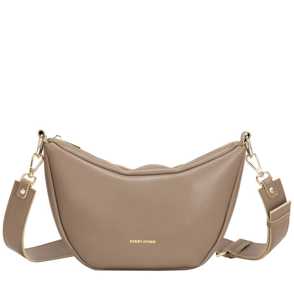 Every Other 12028 Single Strap Large Slouch Shoulder Bag In Taupe