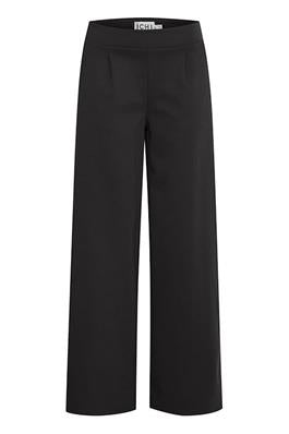 ICHI Kate Long Wide Trousers - Black