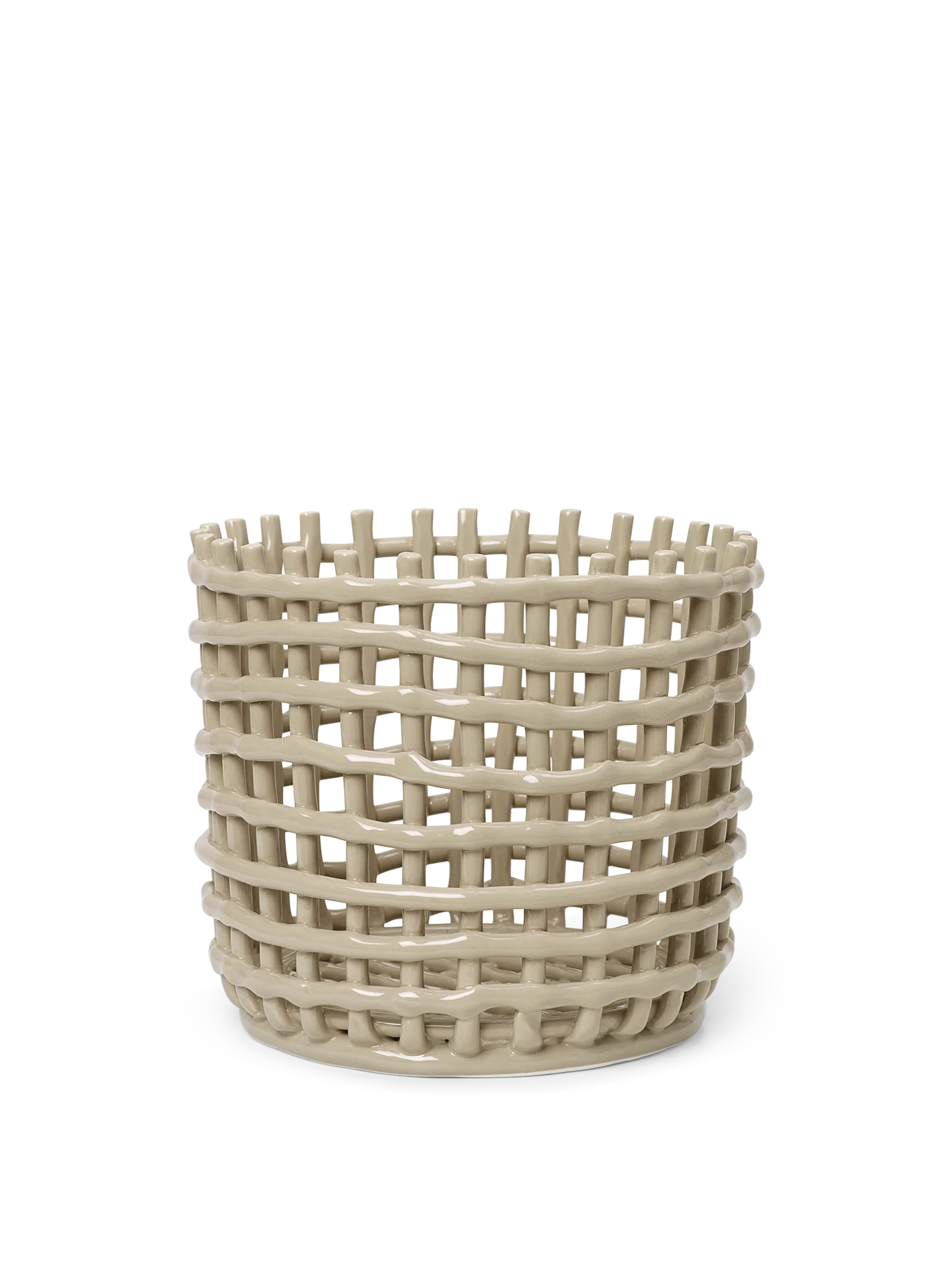 Ferm Living Large Cashmere Ceramic Basket