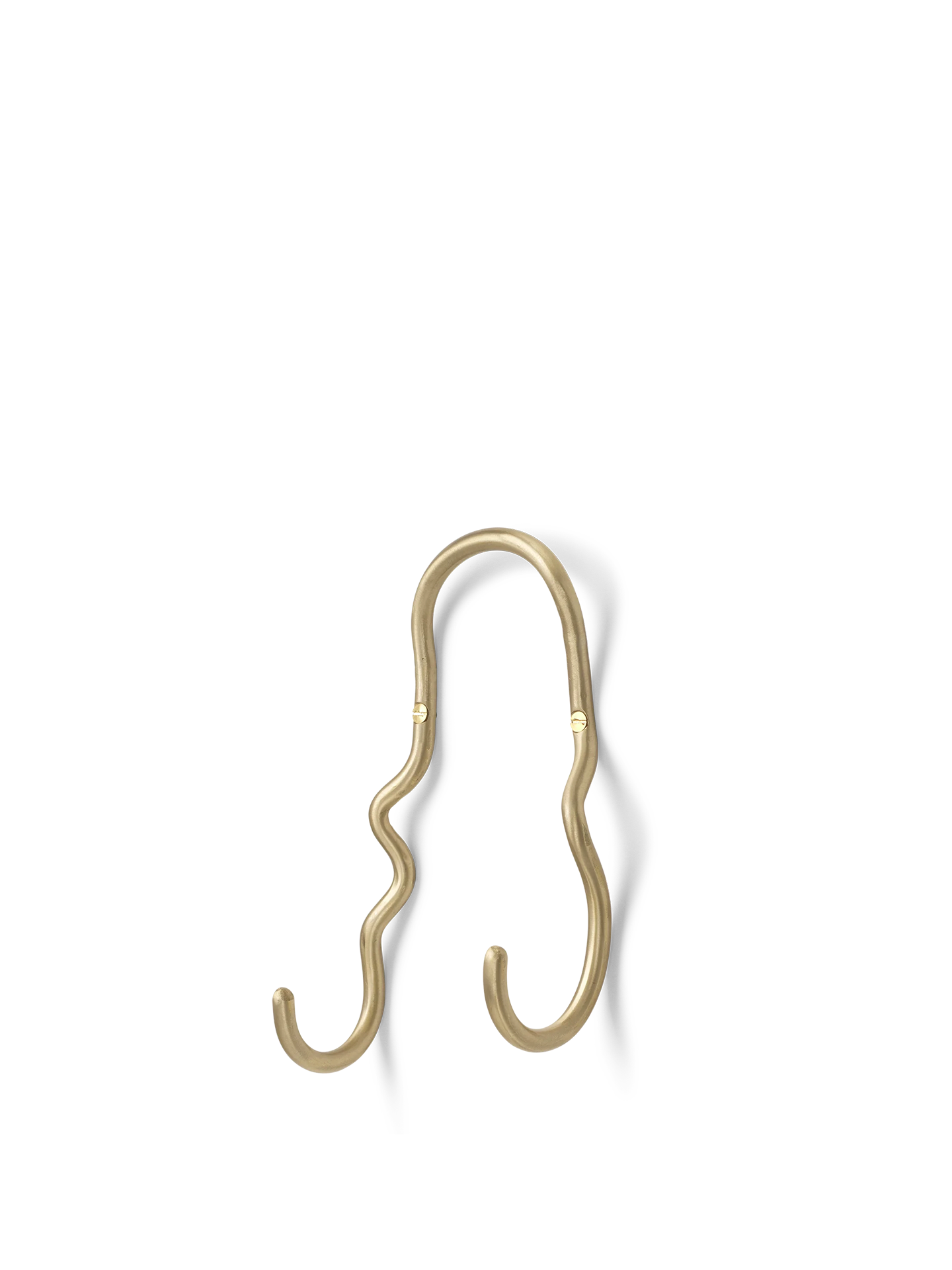 Ferm Living Brass Curvature Decorative Double Hook