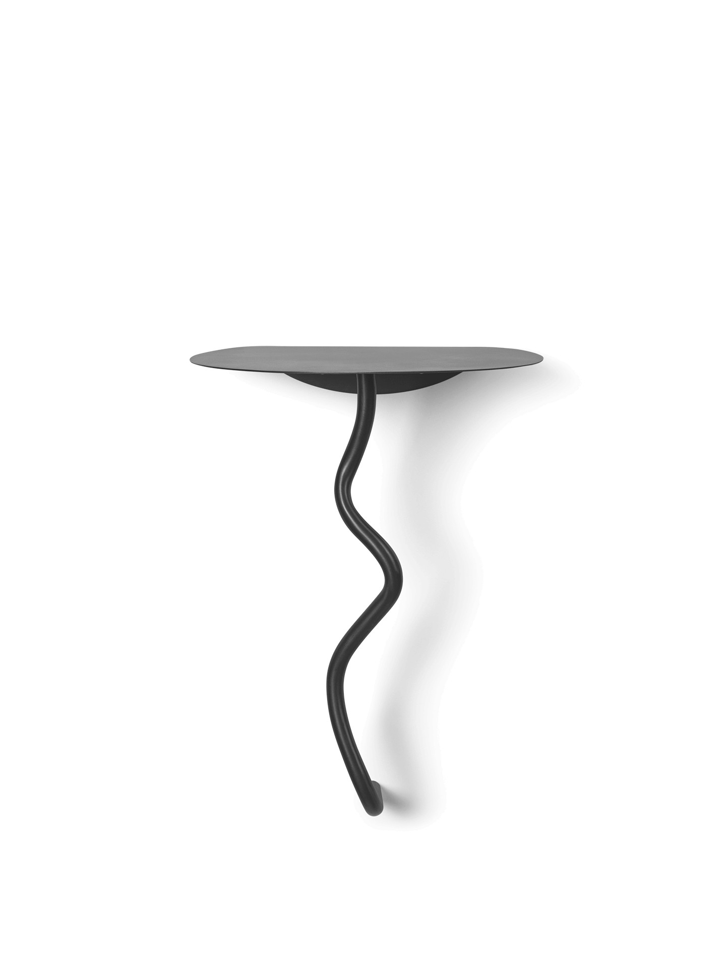 Ferm Living Black Curvature Wall Mounted Decorative Table