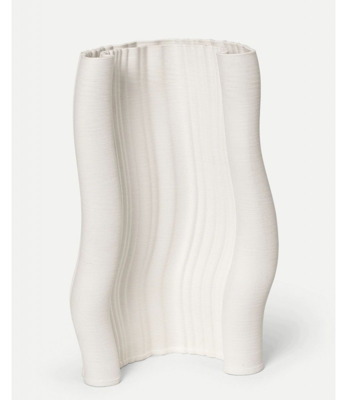 Ferm Living Large Off White Moire Vase