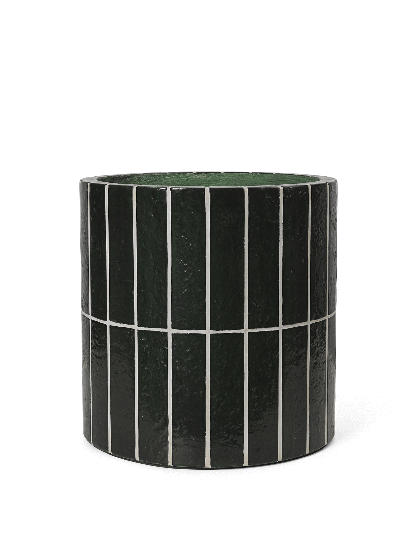 Ferm Living Dark Green Pillar Plant Pot