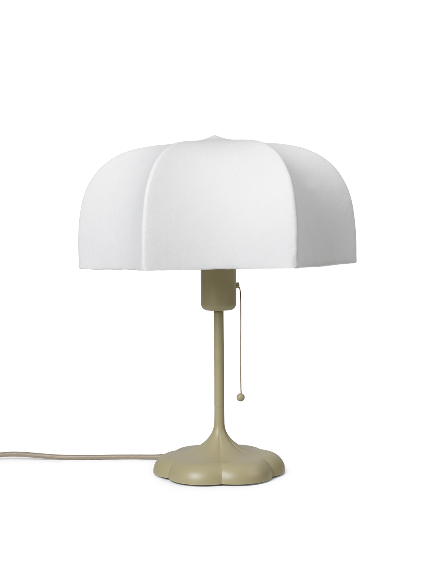 Ferm Living White and Cashmere Poem Table Lamp