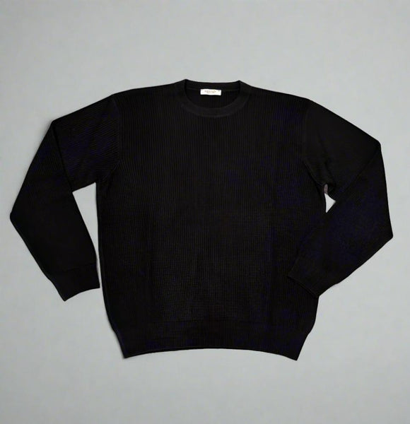 Crossley Apior Knit Crew Neck Sweater Black