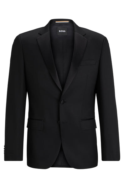 Hugo Boss Boss - H-huge-tux Slim Fit Tuxedo Jacket In Virgin-wool In Black 50469191 001