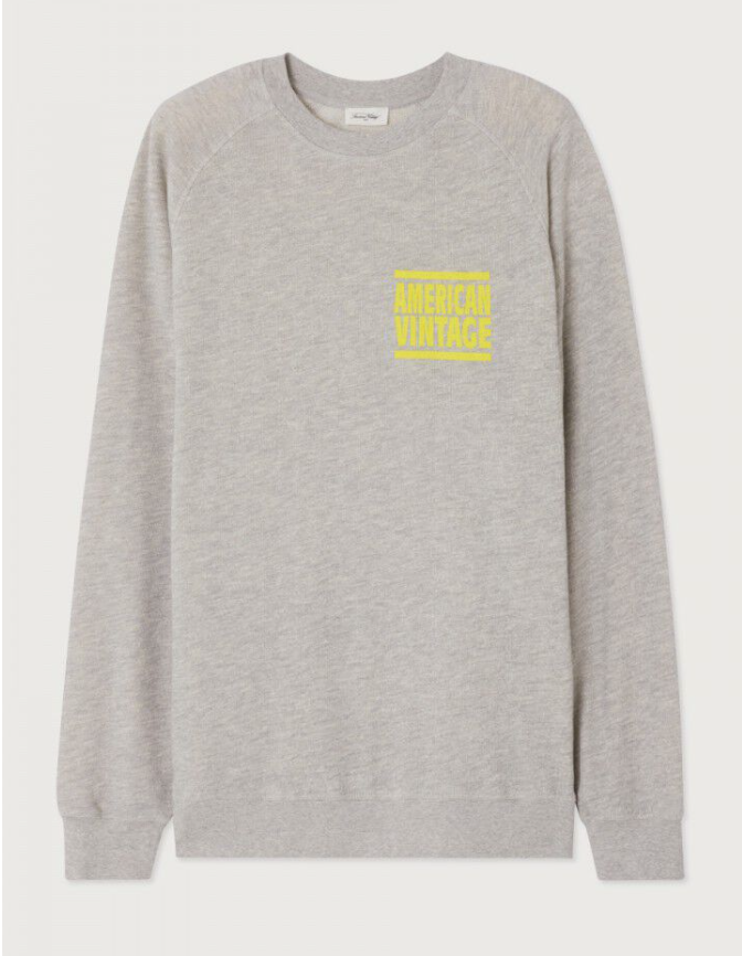 American Vintage Heather Grey Zofbay Sweatshirt