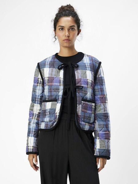 Object Pil Checkered Quilted Jacket