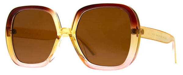 AJ MORGAN Lady Macbeth Sunglasses In Amber/pink