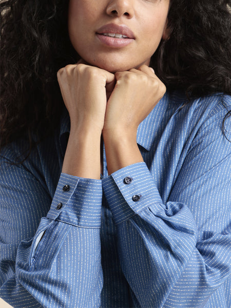 Mat De Misaine Cambo Shirt Striped Sky Blue