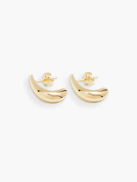 Ragbag Dualism Sculptural Earrings - Gold