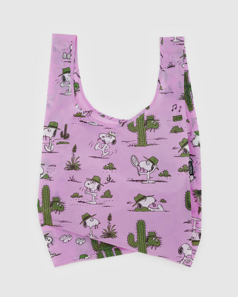 Baggu BAGGU X Peanuts Standard Reusable Bag - Pink Spike