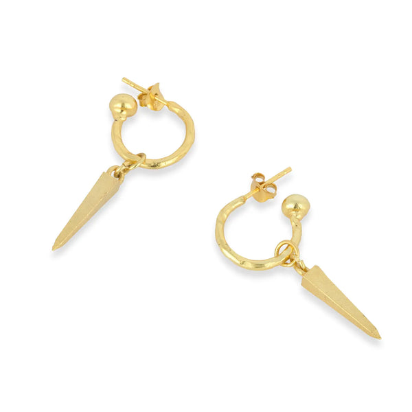 Ashiana Luca Charm Gold Earrings