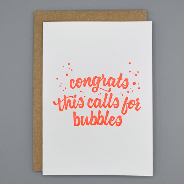 Little Paper Soul Congrats… This Calls For Bubbles Card