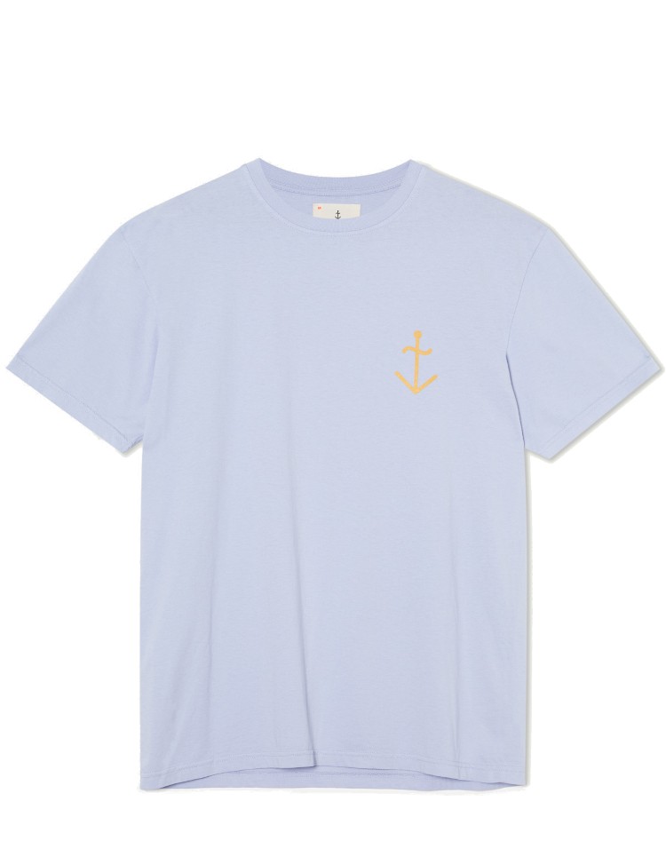 La Paz La Paz - T-shirt Dantas - Coton Bio - Bleu Heather