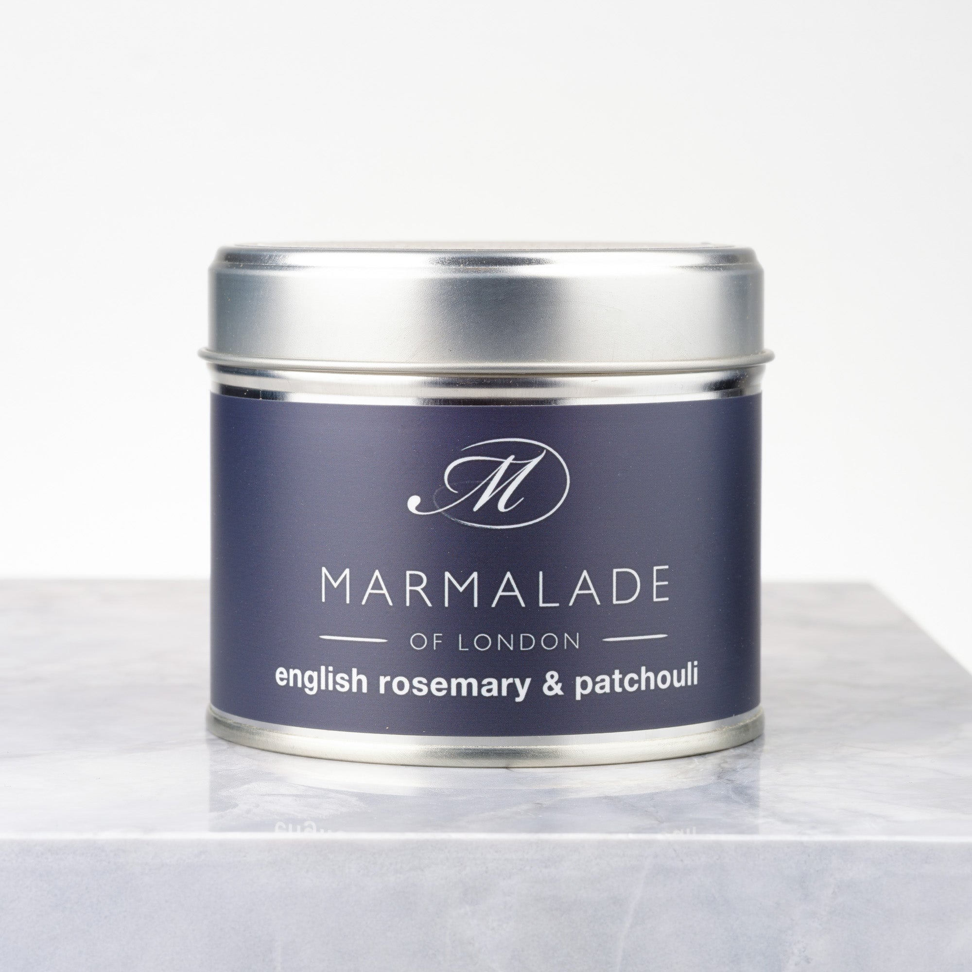 Marmalade of London 210g Medium  English Rosemary and Patchouli Tin Candle