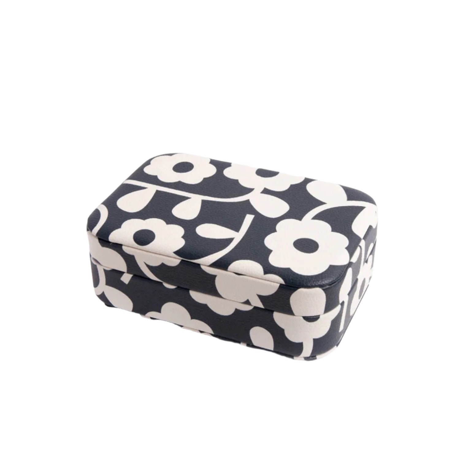 Caroline Gardner Mono Flower Printed Jewellery Box