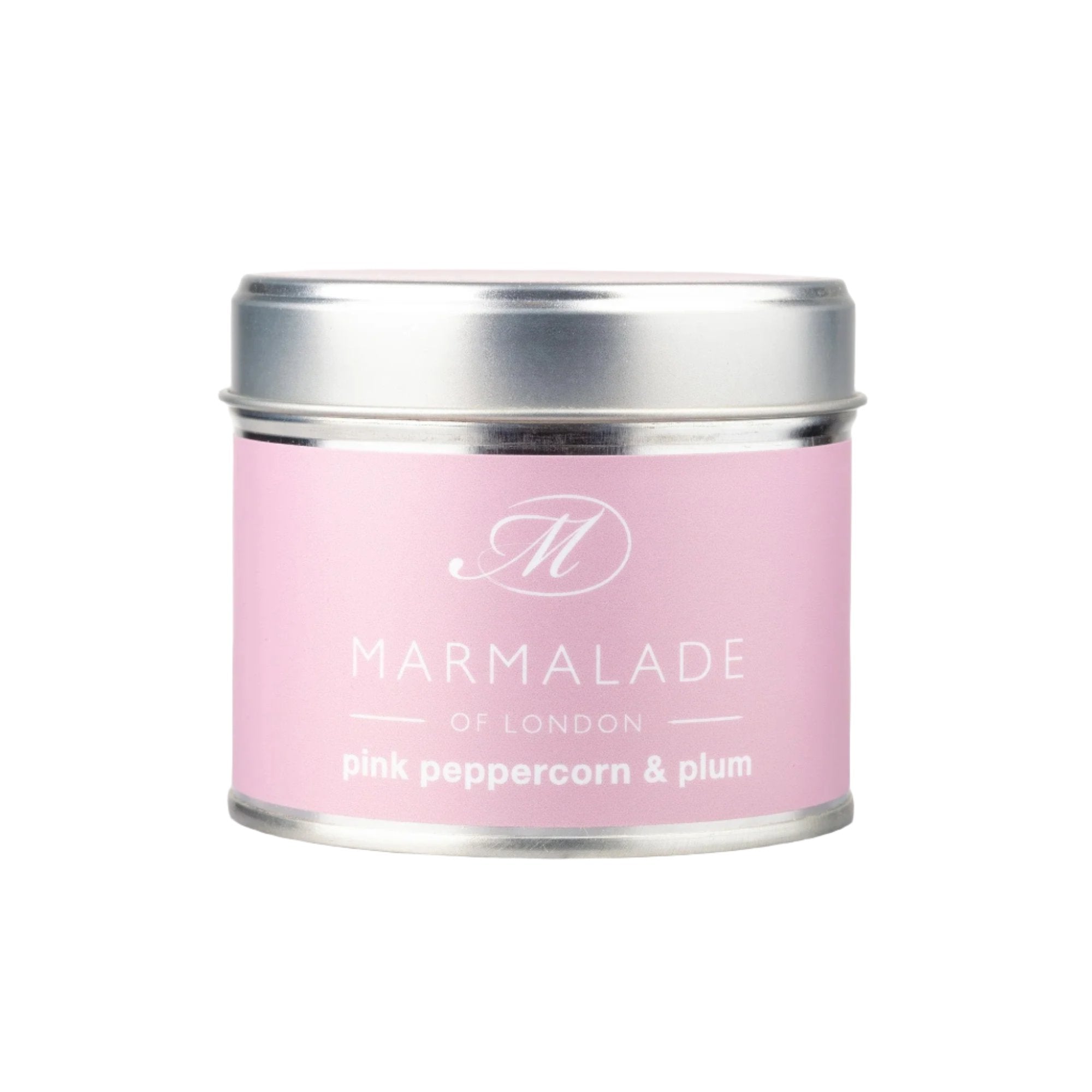 Marmalade of London Medium Pink Pepper and Plum Tin Candle