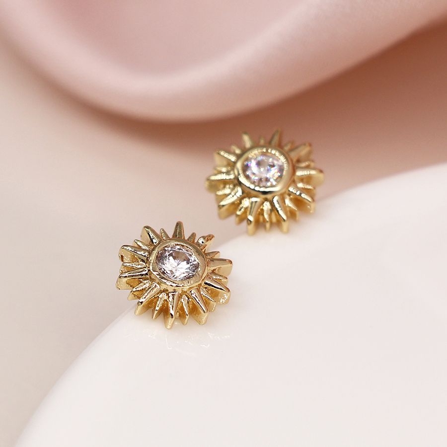  POM Jewellery Sunburst Stud Earrings