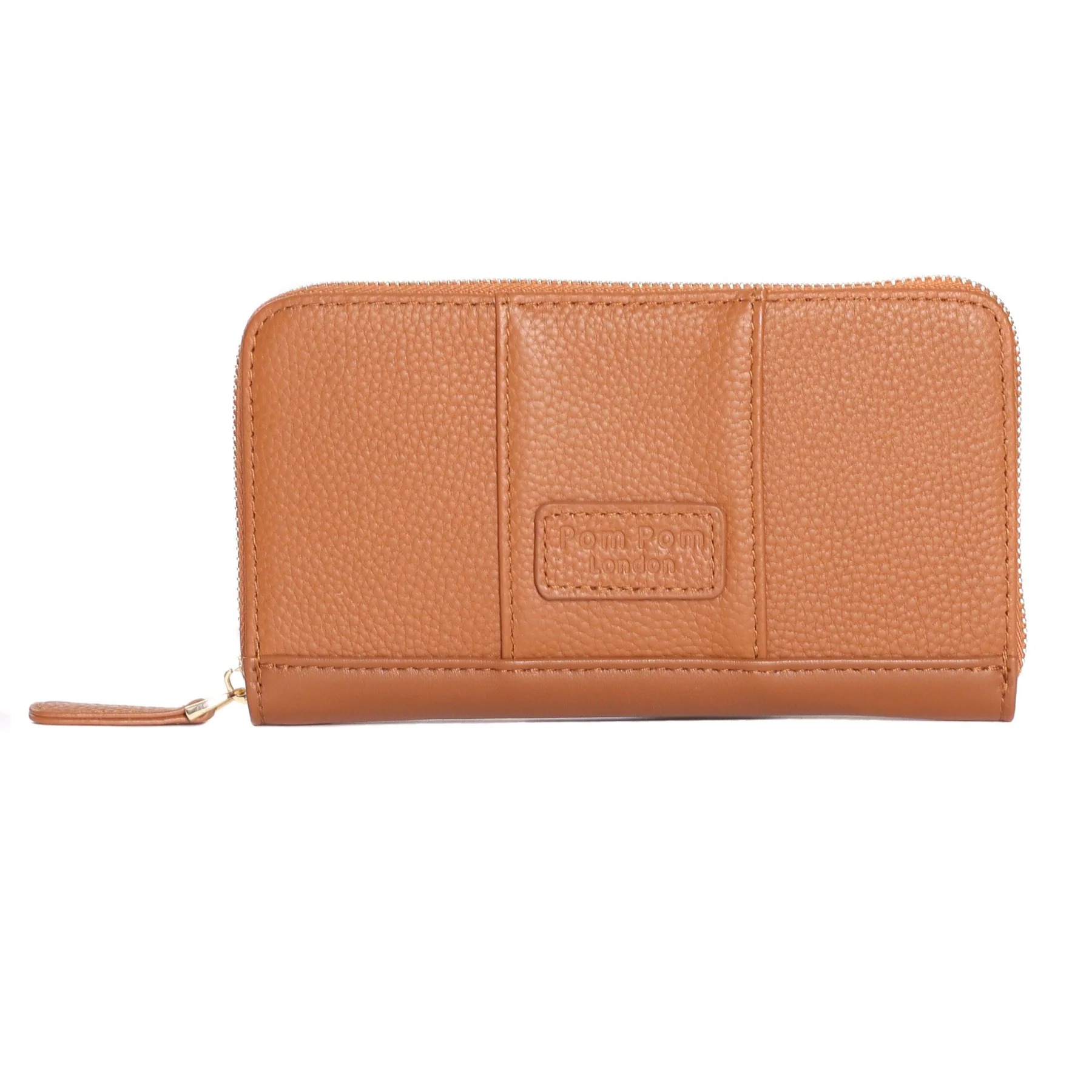 Pom Pom London Chelsea Leather Wallet Purse - Tan