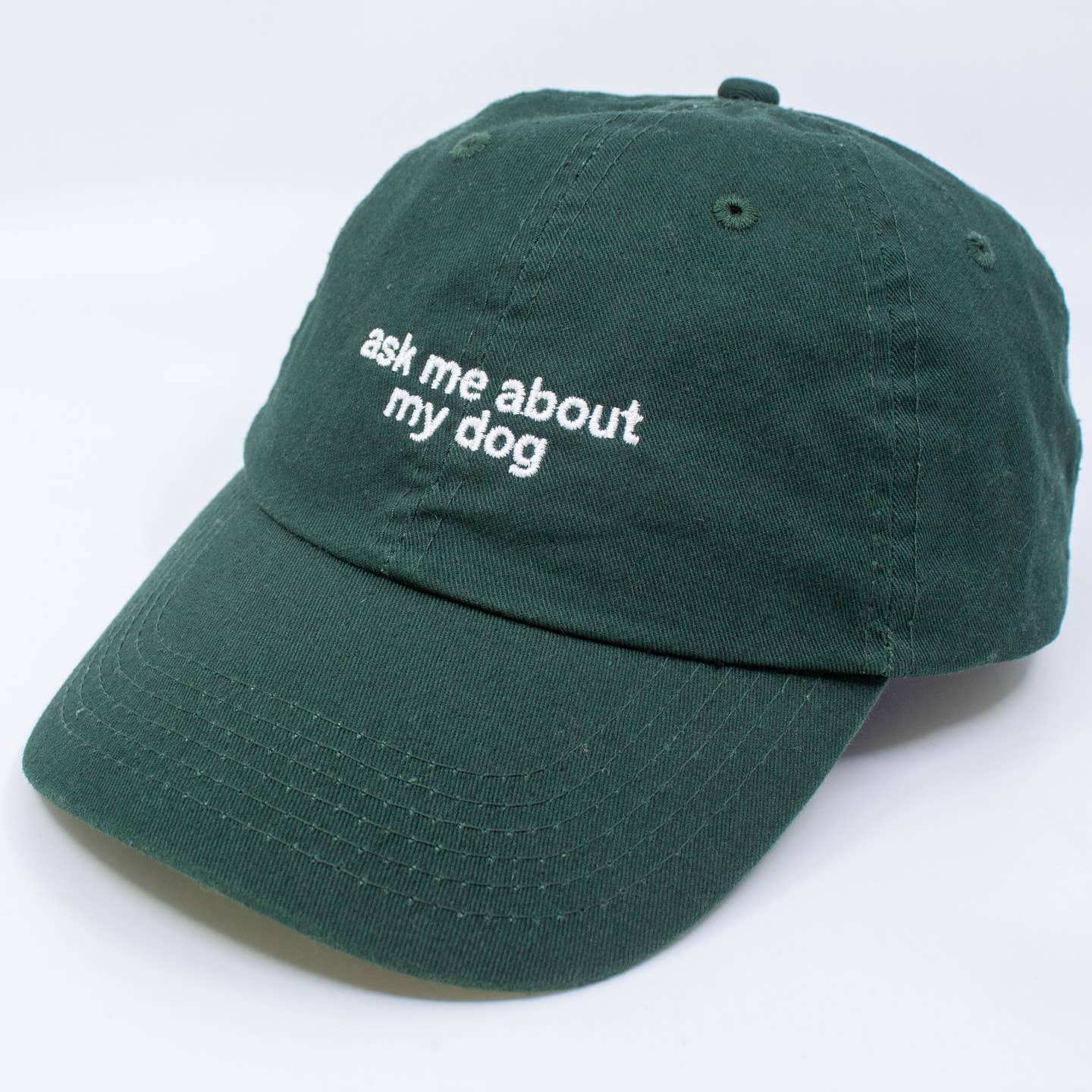 STANDARD GOODS Ask Me About My Dog Embroidered Hat