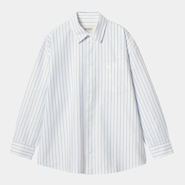 Carhartt WIP  Chemise W'dolwen Stripe White / White