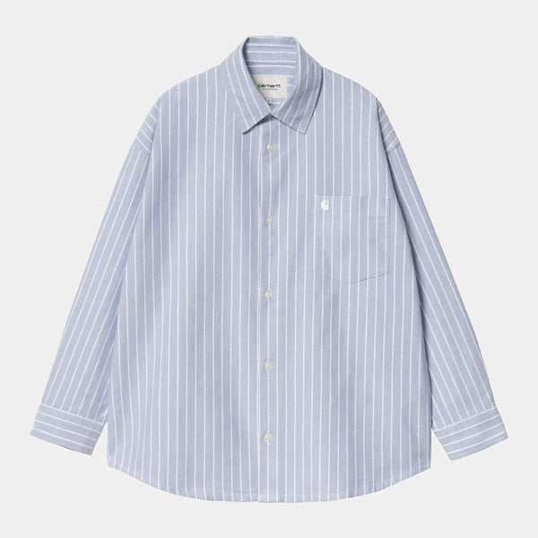 Carhartt WIP  Chemise W'dolwen Stripe Bleach/ White