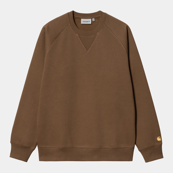 Carhartt WIP  Sweat Chase Dark Chocolat / Gold