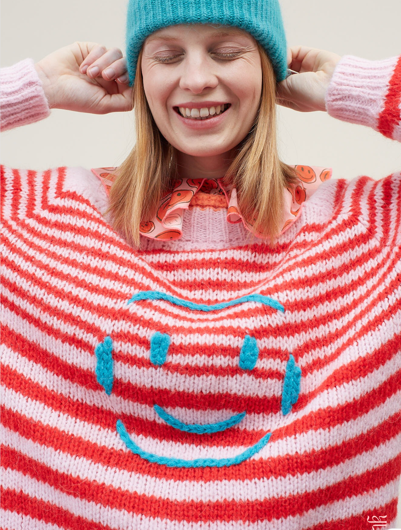 Dr Bloom Smile Jumper In Pink