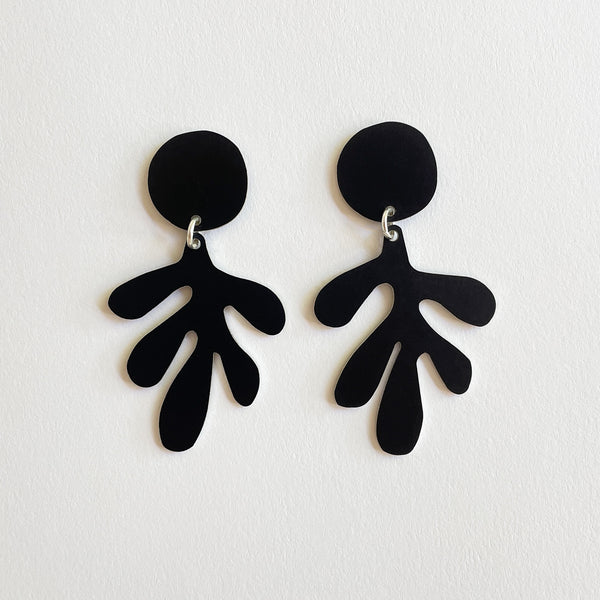 Tom Pigeon  Black Dulse Earrings